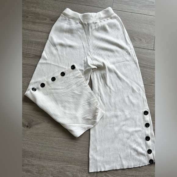 Zara Knit Ribbed Wide-Leg Pants size:S - Picture 3 of 12